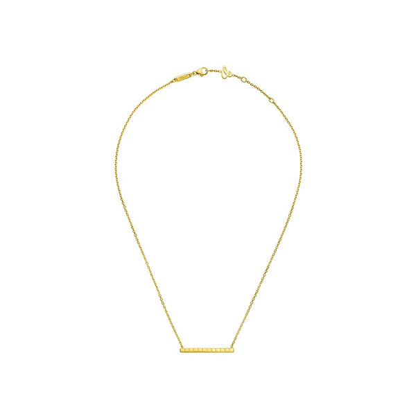 Ice Cube Gold Cube Bar Pendant - 1
