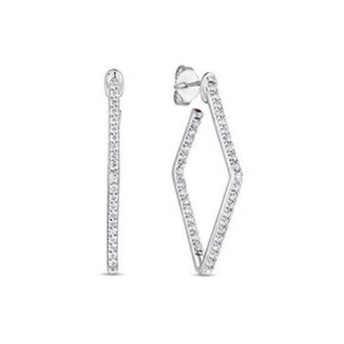 Perfect Diamond Hoops Collection Gold Diamonds Earrings - 1