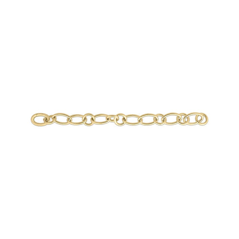 Designer Alternating Oval And Round Link Bracelet - 1