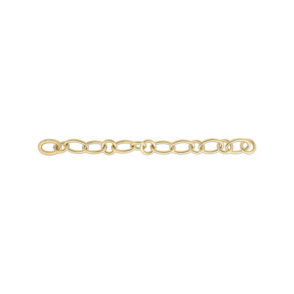 Designer Alternating Oval And Round Link Bracelet - 1