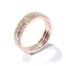 Neopolitan Trio Diamond Wedding Band - 1