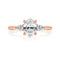 Oval Diamond Pear Sidestones Engagement Ring - 1