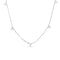 DBI Diamond Flower 5 Station Necklace - 1