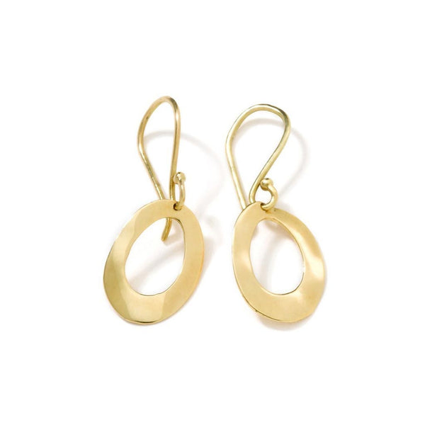 Mini Wavy Oval Earrings - 1
