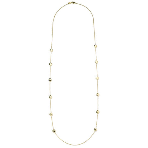 Classico Long Hammered Pinball Layering Necklace - 1