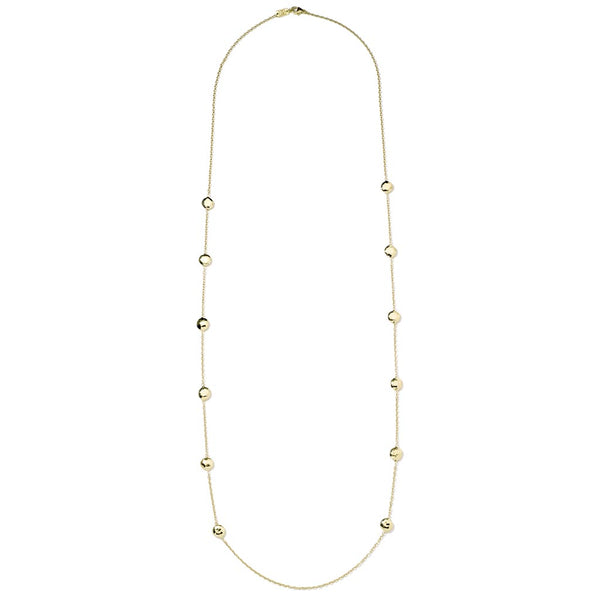 Classico Long Hammered Pinball Layering Necklace - 1