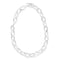 Classico Mini Hammered Bastille Link Necklace in Sterling Silver - 1