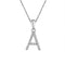 Block Letter Diamond Pendant - 1