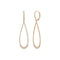 Open Teardrop Dangle 2.25in Diamond Earrings - 1