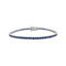 Tennis 7in Blue Sapphire Bracelet - 1