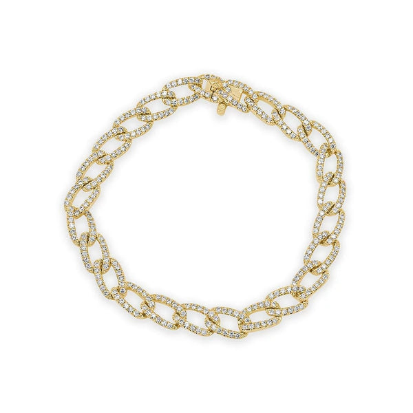 Cuban 7in Diamond Bracelet - 1