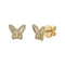 Butterfly Stud Diamond Earrings 0.43ctw - 1