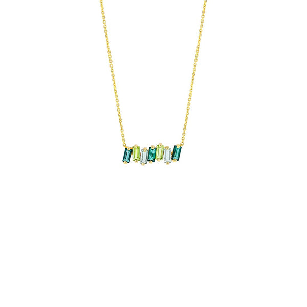 Amalfi Green Mix Bar Pendant - 1