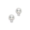Akoya Studs With Diamonds - 1