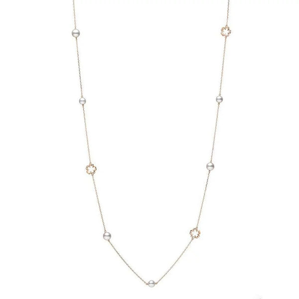 Cherry Blossom Akoya Cultured Pearl Necklace - 1