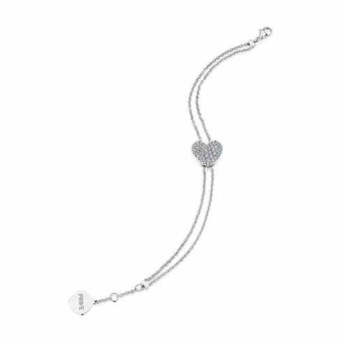 Heart Cluster Diamond Bracelet - 1