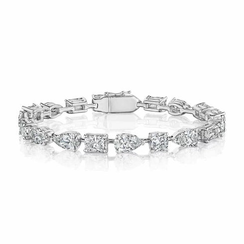 Chunky Multi Shape Diamond Bracelet - 1