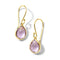 Teeny Amethyst Teardrop Earrings - 1