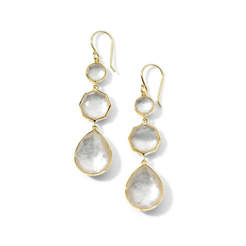 Small Crazy 8s Mother of Pearl Earrings - 1