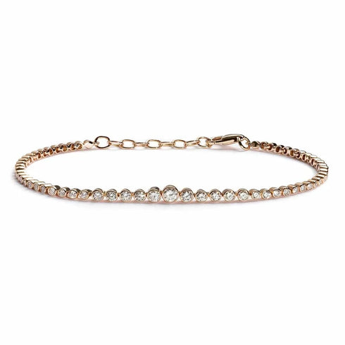 Graduated Tennis Diamond Bracelet 0.80ct - 1