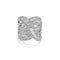 Crossover Pave Baguette And Round Diamond Ring - 1