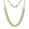 Large Linked Gold And Diamond Necklace - 1
