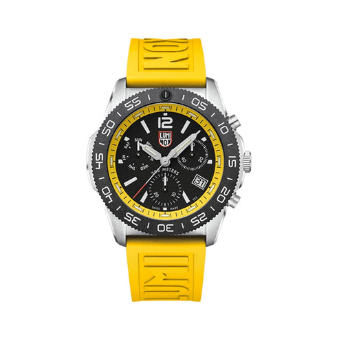 Pacific Diver Chronograph Diver Yellow Rubber Watch - 1