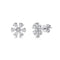 Flower Stud 0.4in Diamond Earrings - 1