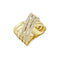 6 Row Split Split Shank Diamond Ring - 1