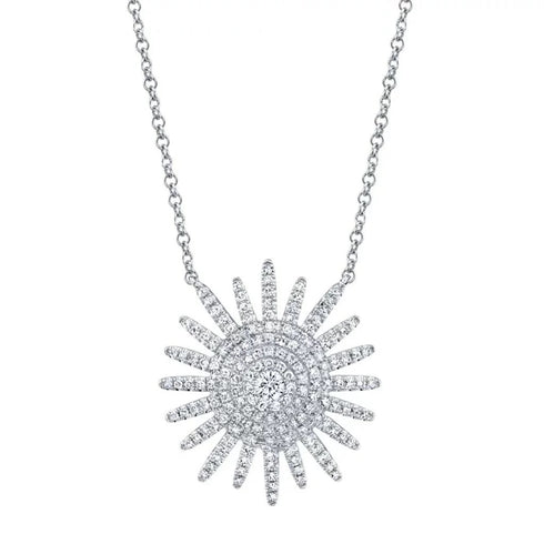 Diamond Starburst Necklace - 1
