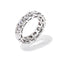 Round Diamond Eternity Wedding Band - 1