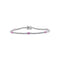Diamond & Pink Sapphire Station Tennis Bracelet - 1