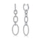 Diamond Paperclip Link Drop Earrings - 1