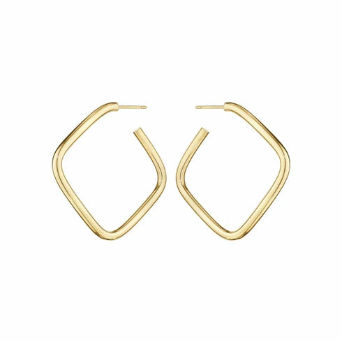 Open Square Hoop 1.25in Earrings - 1