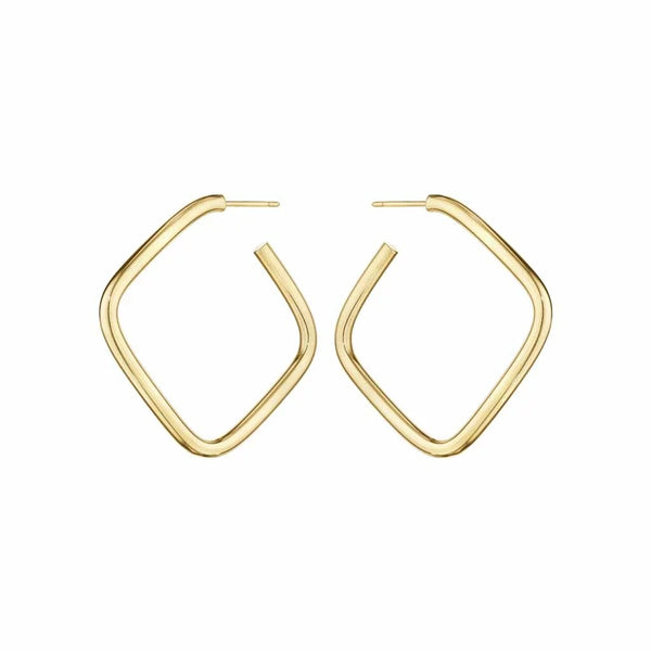 Open Square Hoop 1.25in Earrings - 1