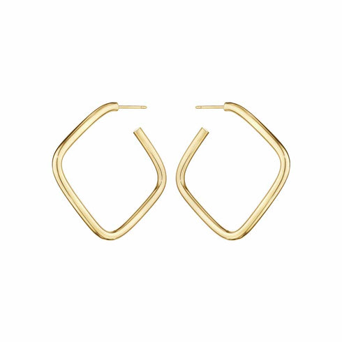 Open Square Hoop 1.25in Earrings - 2
