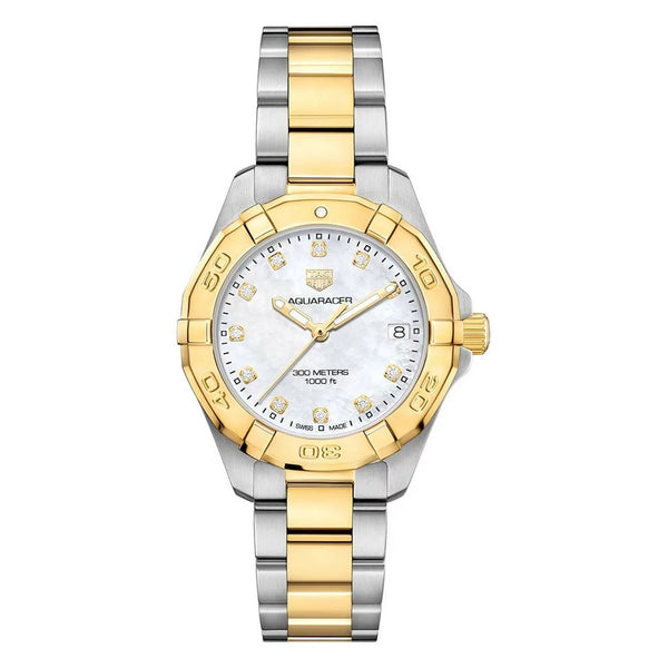 Aquaracer 300M Steel And Gold Quartz Watch