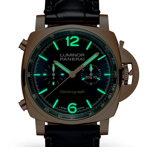 Luminor Marina Goldtech Blu Notte 44mm with Blue Sun-brushed Dial Watch - 3