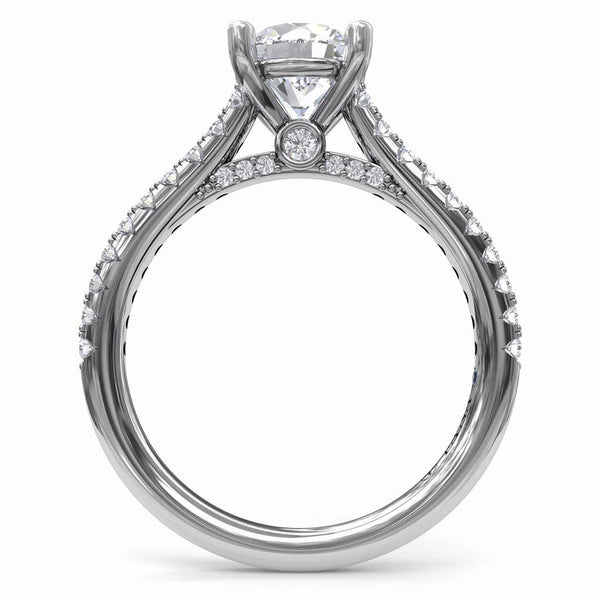 Cathedral Diamond Engagement Ring - 1
