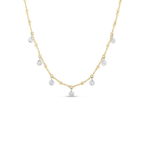 Gold Dangling Dbone Exclusive Necklace - 1