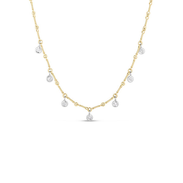 Gold Dangling Dbone Exclusive Necklace - 1