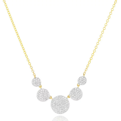 Graduated Infinity Station Necklace - 1