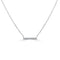 Diamond Mini Bar Necklace - 1