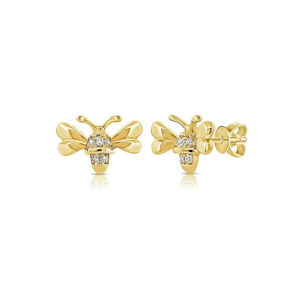 Diamond Bumble Bee Studs - 1