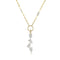 Pear Diamond Drop Necklace - 1