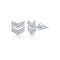 Diamond Double Arrow Studs - 1