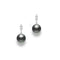 9mm Black South Sea & Diamond Earrings - 1