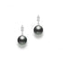 9mm Black South Sea & Diamond Earrings - 1