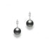 9mm Black South Sea & Diamond Earrings - 2