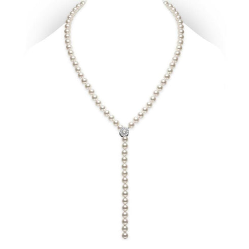 Akoya Cultured Pearl Lariat - 1